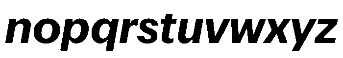 Focal Maxi Bold Italic Font LOWERCASE
