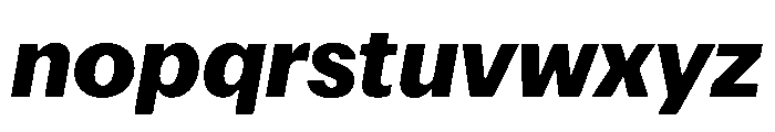 Focal Maxi Extrabold Italic Font LOWERCASE