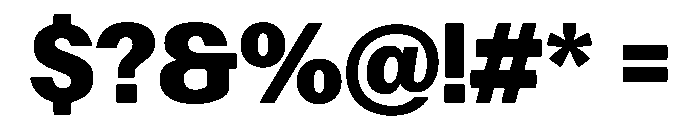 Focal Maxi Extrabold Font OTHER CHARS