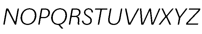 Focal Maxi Light Italic Font UPPERCASE