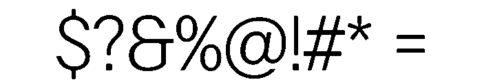 Focal Maxi Light Font OTHER CHARS