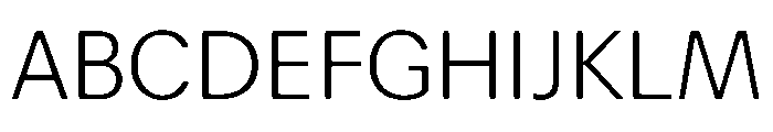 Focal Maxi Light Font UPPERCASE