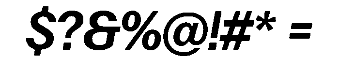 Focal Maxi Medium Italic Font OTHER CHARS