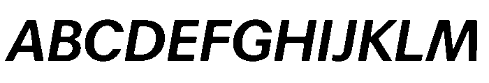 Focal Maxi Medium Italic Font UPPERCASE