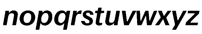 Focal Maxi Medium Italic Font LOWERCASE