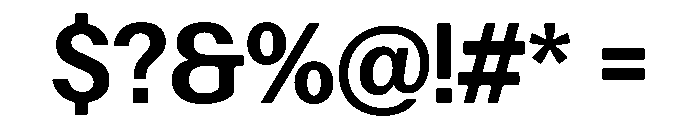 Focal Maxi Medium Font OTHER CHARS