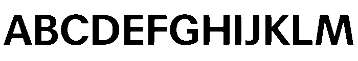 Focal Maxi Medium Font UPPERCASE