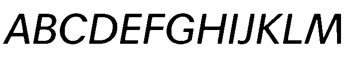 Focal Maxi Regular Italic Font UPPERCASE