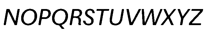 Focal Maxi Regular Italic Font UPPERCASE