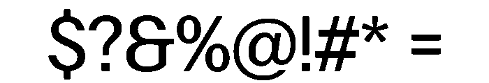 Focal Maxi Regular Font OTHER CHARS