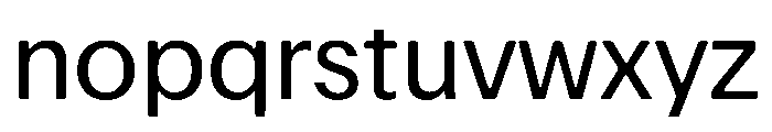 Focal Maxi Regular Font LOWERCASE