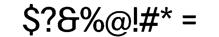 Focal Regular Font OTHER CHARS