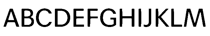 Focal Regular Font UPPERCASE