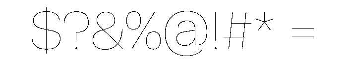 Font 1001 Font OTHER CHARS
