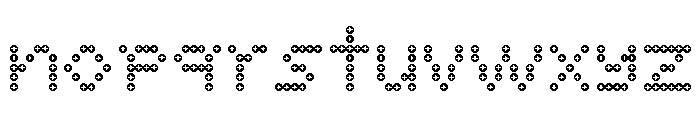 Font 1003 Font LOWERCASE