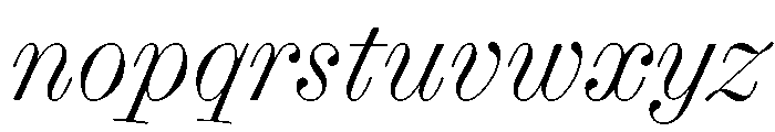 Font 100 Font LOWERCASE