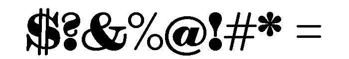 Font 102 Font OTHER CHARS