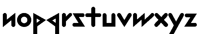 Font 1028 Font LOWERCASE