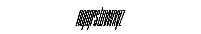 Font 1030 Font LOWERCASE