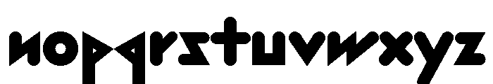 Font 1037 Font LOWERCASE