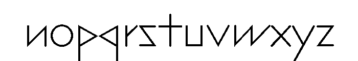Font 1040 Font LOWERCASE