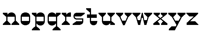 Font 1048 Font LOWERCASE