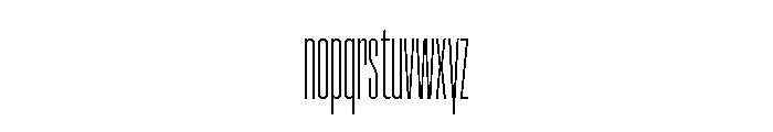 Font 1061 Font LOWERCASE