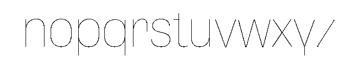 Font 1065 Font LOWERCASE