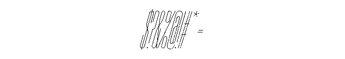 Font 1070 Font OTHER CHARS