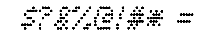 Font 107 Font OTHER CHARS