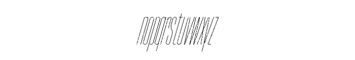 Font 1070 Font LOWERCASE