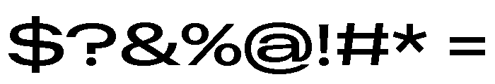 Font 1080 Font OTHER CHARS