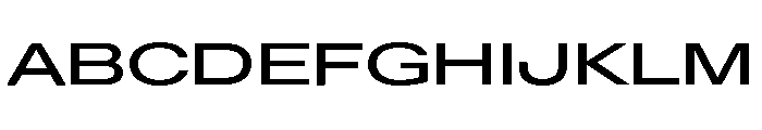 Font 1080 Font UPPERCASE