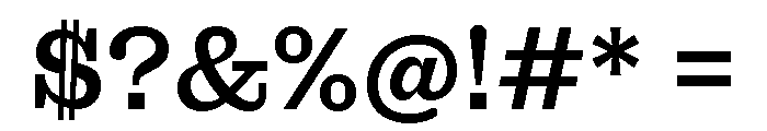 Font 109 Font OTHER CHARS