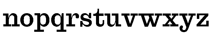 Font 109 Font LOWERCASE