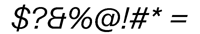 Font 1100 Font OTHER CHARS