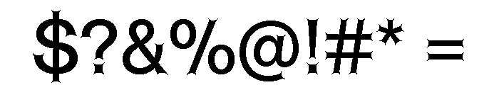 Font 113 Font OTHER CHARS