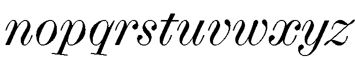 Font 1133 Font LOWERCASE