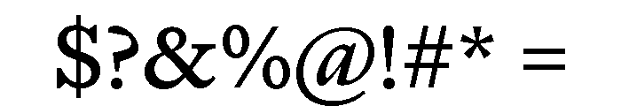 Font 114 Font OTHER CHARS