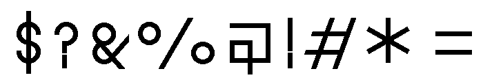 Font 115 Font OTHER CHARS