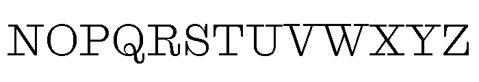 Font 1153 Font UPPERCASE