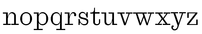 Font 1153 Font LOWERCASE