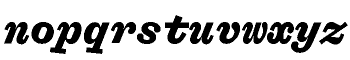Font 1176 Font LOWERCASE