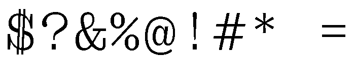 Font 1199 Font OTHER CHARS