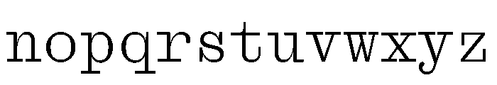 Font 1199 Font LOWERCASE