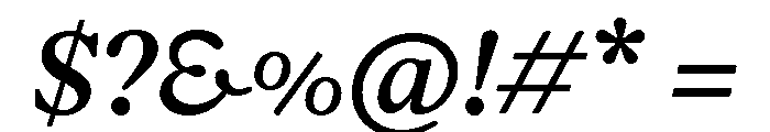 Font 1202 Font OTHER CHARS