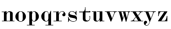 Font 1208 Font LOWERCASE
