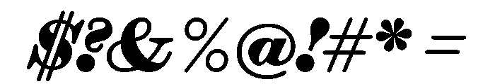 Font 1215 Font OTHER CHARS