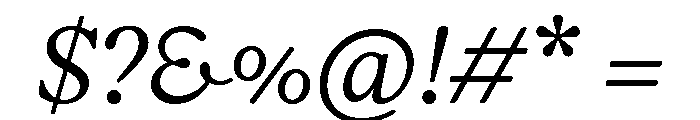 Font 1217 Font OTHER CHARS
