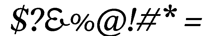 Font 1219 Font OTHER CHARS